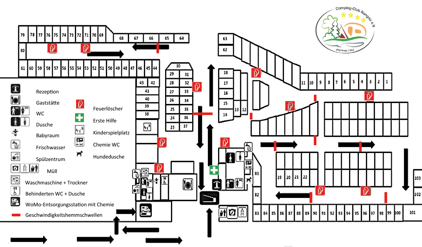 Platzplan &Uuml;bersicht